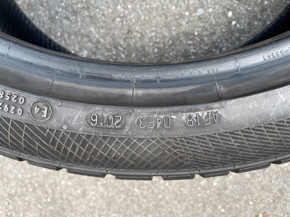 Winterreifen Continental 235/40 R19 V XL in Ehrenfriedersdorf