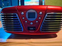 Radio mit USB-Sick Anschluss, Retro-Style, in Rot, guter Zustand! Hessen - Otzberg Vorschau