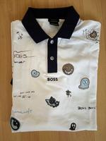 BOSS Polo-Shirt – Weiß mit witzigem Print – Größe XL Bayern - Grafing bei München Vorschau