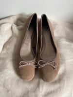 Neu Tamari’s Ballerinas Beige Gr. 40 Velourleder West - Nied Vorschau