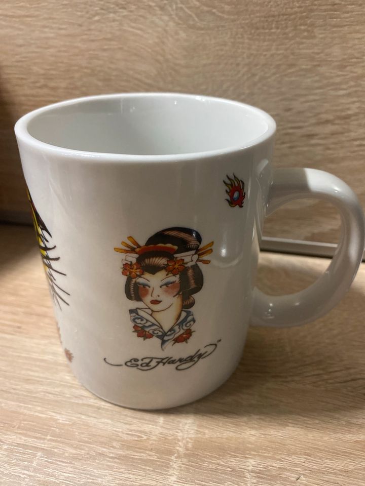 Ed Hardy Tasse Tiger und Geisha Tattoo in Alveslohe