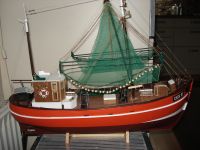 Modellboot Krabbenkutter  Cuxhaven 87 länge 67 cm breite 16cm Schleswig-Holstein - Laboe Vorschau