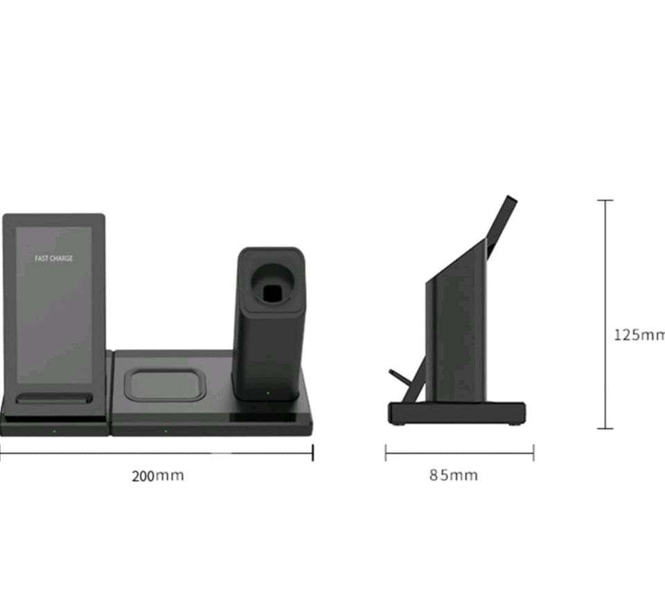 3in1 Kabelloses Ladegerät Dock tragbare Ladestation Für Iphone Sa in Hamburg