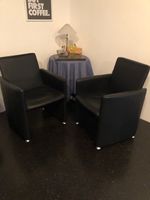 2 schicke, schwarze Sessel für Praxis oder Vorraumzimmer Bayern - Schmiechen Vorschau