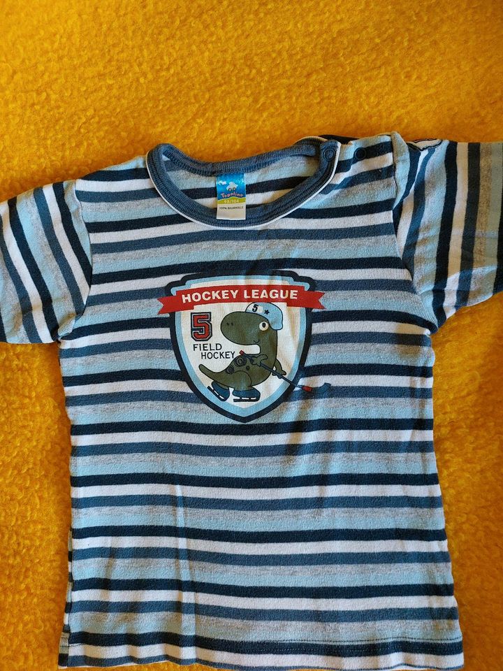 2 Babyshirts blau gestreift gr86/92 in Mühlberg/Elbe