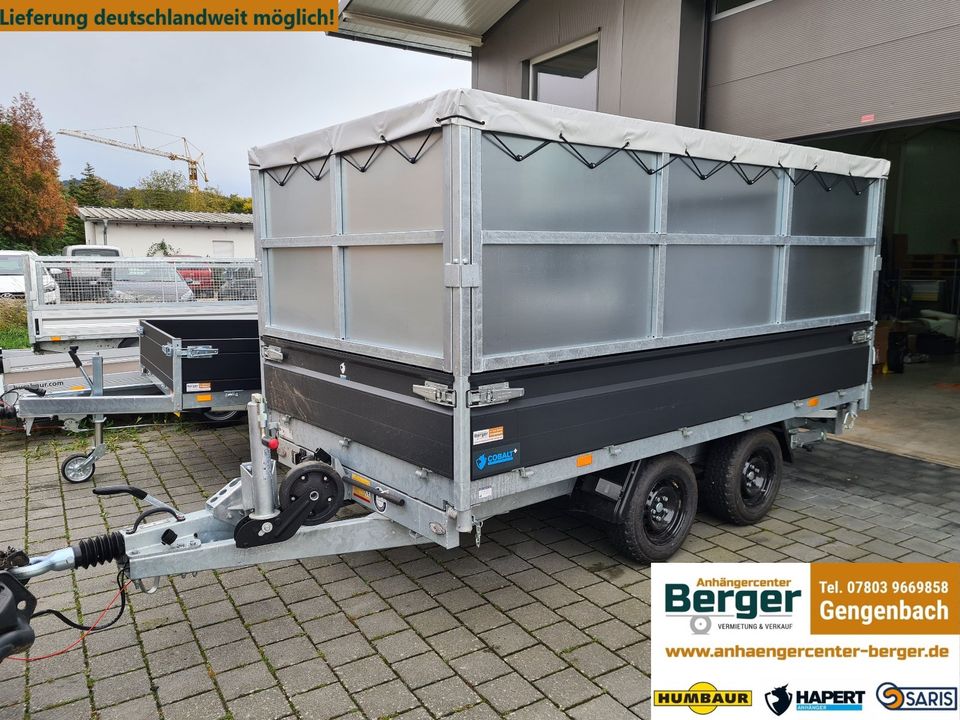 Hapert COBALT + Kipper 335x180 cm 3500 kg Blattfedern Anhänger in Gengenbach