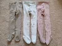 ❤️ Strumpfhosen Set 3x rosa Weiß beige Katze 80 Stuttgart - Möhringen Vorschau