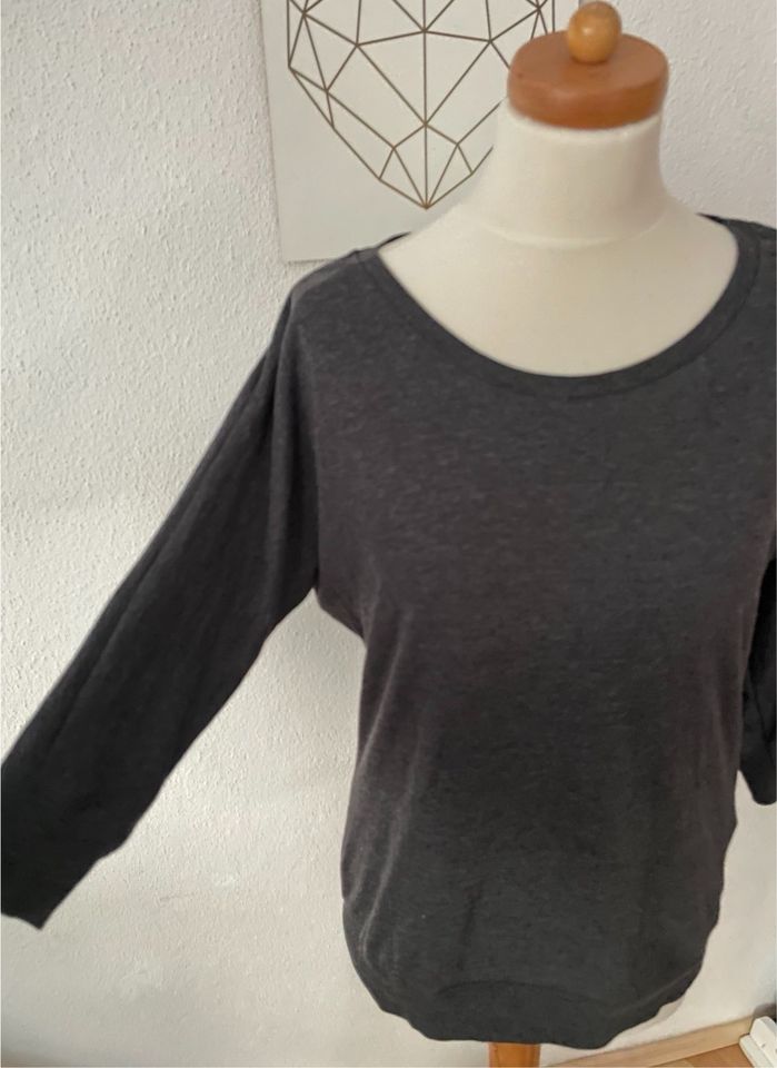 Langarmshirt  3/4 arm anthrazit dunkel grau M L 38 40 in Kempten