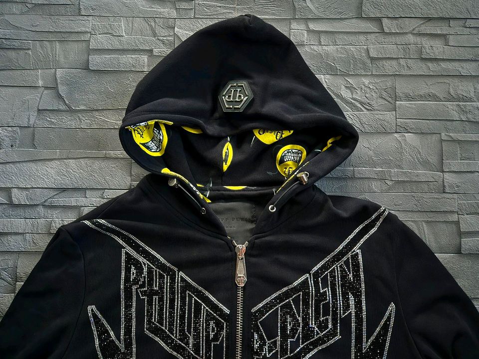 PHILIPP PLEIN HOODIE SWEATJACKET EVIL SMILE / L / NEU / in Ober-Mörlen