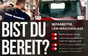 Mitarbeiter für die LKW-Waschanlage / Facility Management in Radebeul