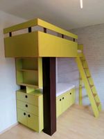 Hochbett inkl. Schränke, Regale; Kinderzimmer/Jugendzimmer 90x200 Niedersachsen - Obernkirchen Vorschau