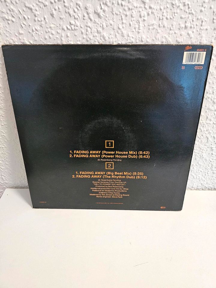 Will To Power – Fading Away Vinyl, 12", Maxi-Single, 33 ⅓ RPM in Leipzig