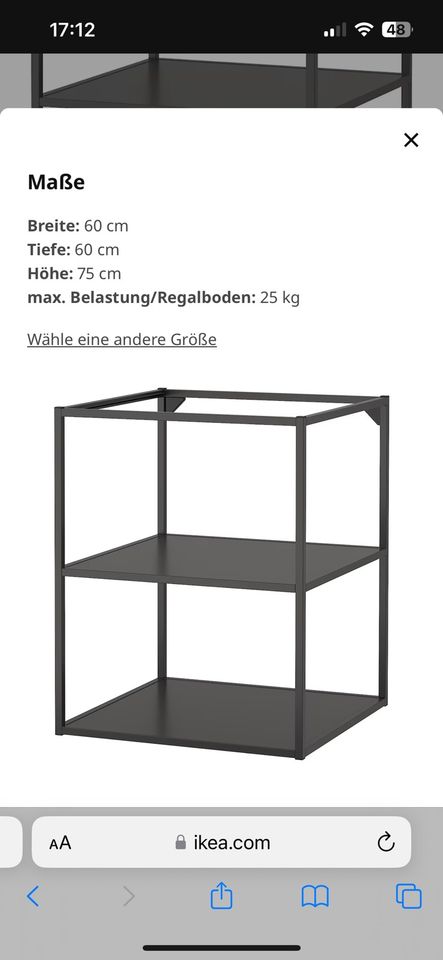 Ikea Metallregal Küche schwarz/Enhet in Dortmund