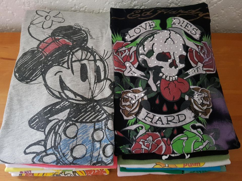 T-shirt Gr. S/M 36 38 40 Vintage 90er 2000er y2k  Ed Hardy Disney in Niederroßbach