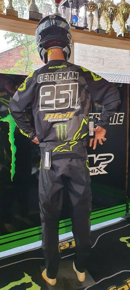 Kawasaki Pfeil Team Combo Jersey Hose alpinestars kxf in Triptis