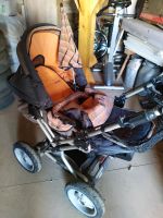 Hartan Kinderwagen orange, Regenschutz, Fußsack, Netz etc. Thüringen - Ilmtal Vorschau