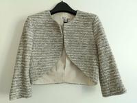 MANGO Bolero edel PARTY BLAZER für Kleid grau gold Jacke Gr 34 XS Berlin - Mitte Vorschau