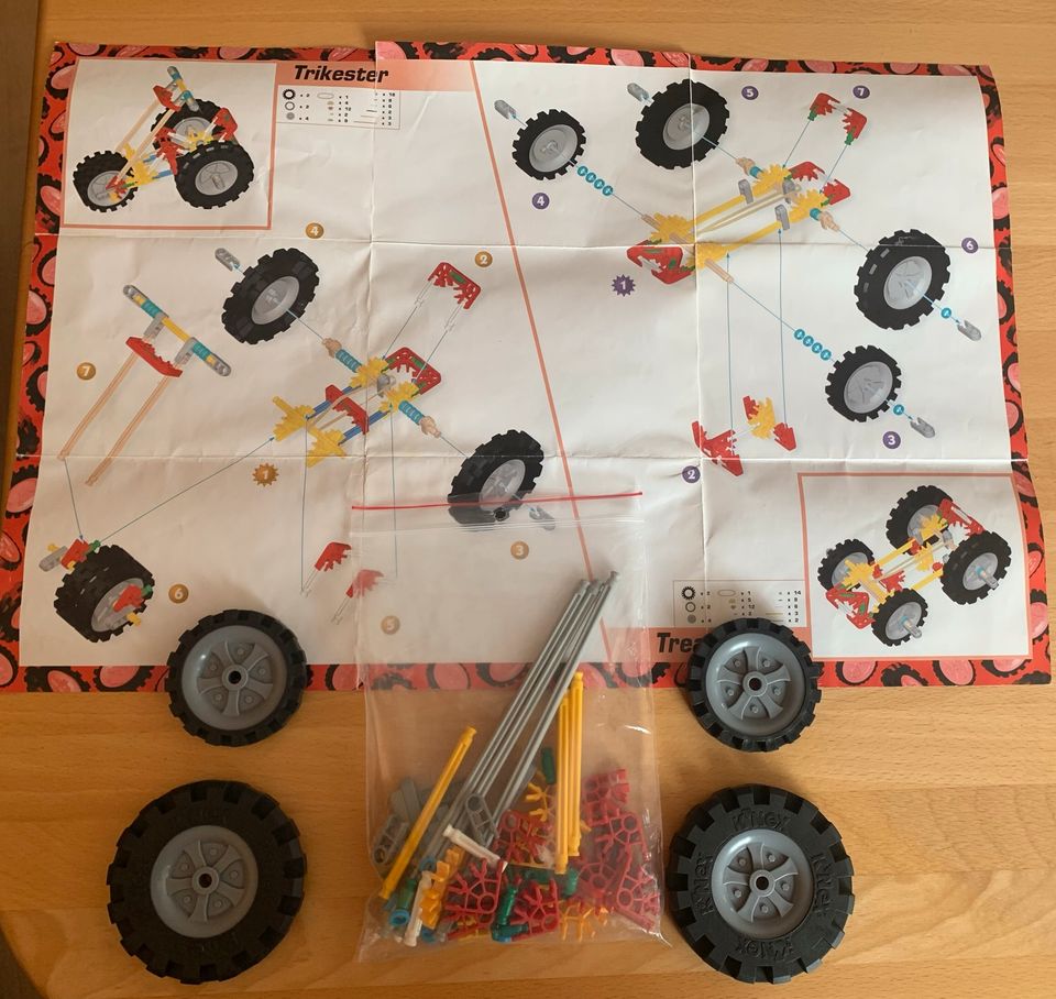 K‘nex Knex Rubber Band Speedsters 3 Modelle mit Gummi getrieben in Kieselbronn