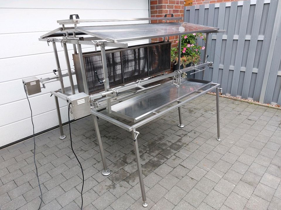 Spanferkelgrill MIETEN Doppel Grill leihen Spanferkel Lamm Hähnch in Beelen