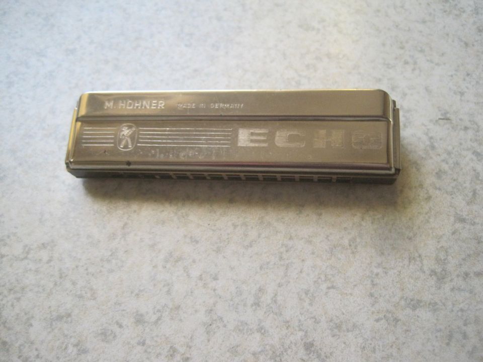 Mundharmonika M.HOHNER ECHO ,,G´´ Made in Germany, Antik in Vienenburg