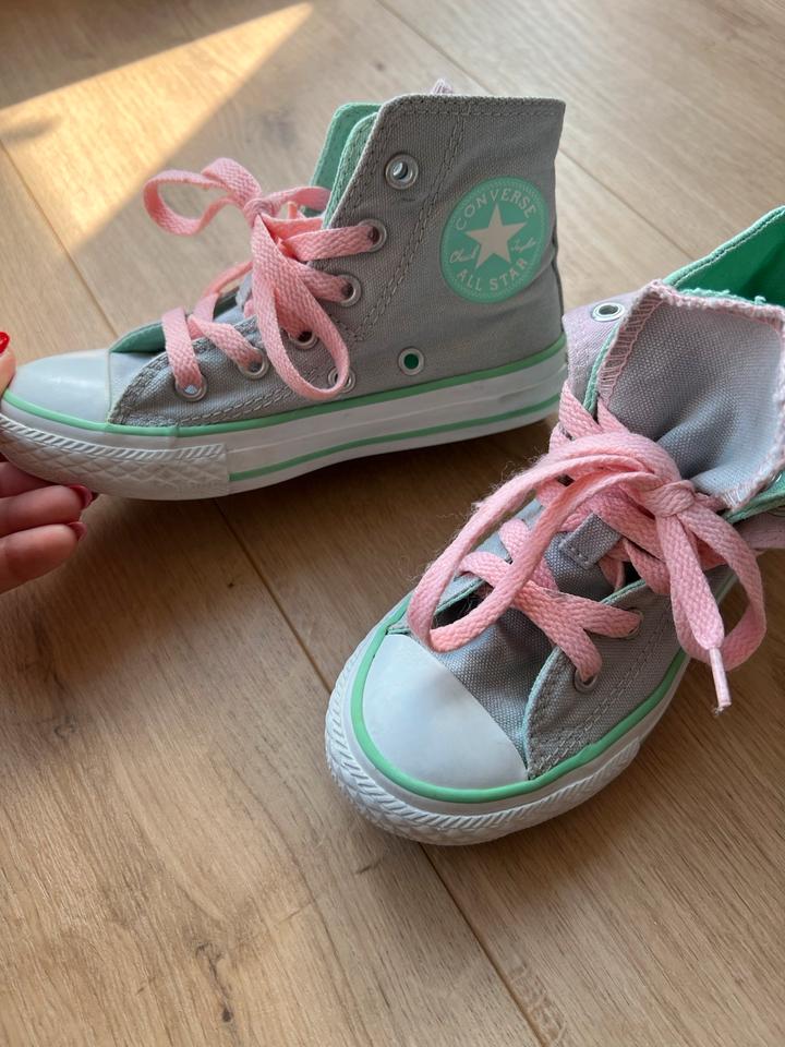 CONVERSE CHUCKs All Star Gr. 28 grau mint rosa