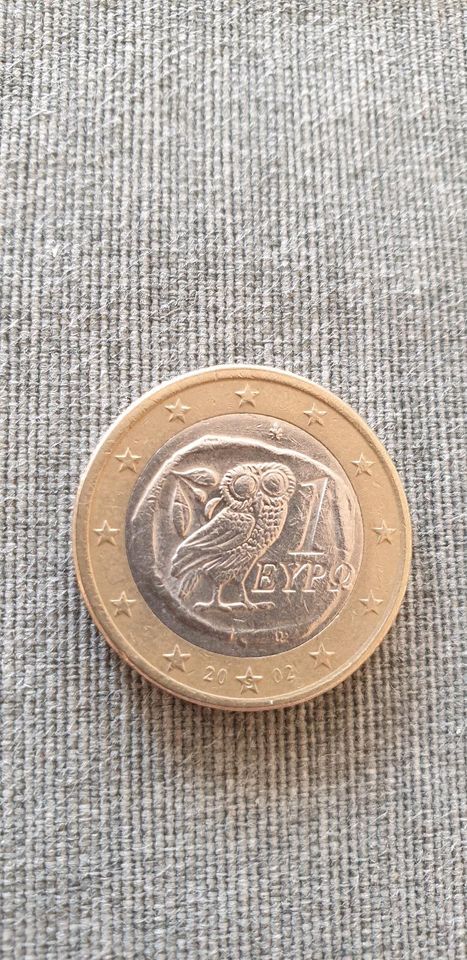 1 Euro Münze Eule Griechenland 2002 mit S im Stern Fehlprägungen in Berlin