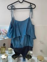 Damen top Body Jeanstop Trägerhemd neu blau Zara M 38 Bayern - Gunzenhausen Vorschau