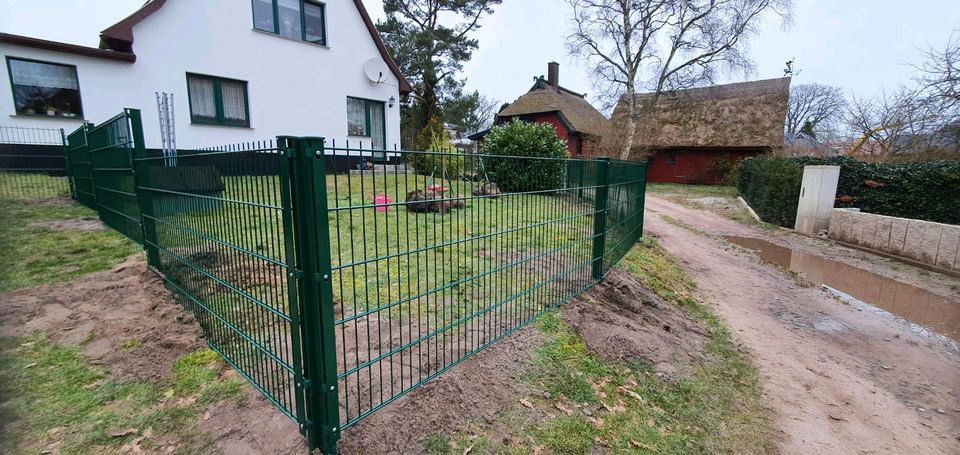 Doppelstabmatten, Betonzaun, Modernzaun in Anklam