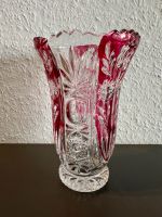 Glasvase / Vase mit roten Akzenten Saarland - Saarlouis Vorschau