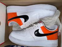 Nike Air Force 1 Low | Weiß-Orange-Schwarz Wuppertal - Elberfeld Vorschau