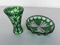 Grüne Kristallglas Schüssel und Vase Ludwigsvorstadt-Isarvorstadt - Isarvorstadt Vorschau