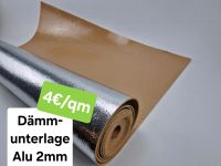 Dämmunterlage 2mm Alu Trittschall-Dämmung  Unterlage für Laminat Parkett Silent Pur Dampfbremse Quarzsand Profi-Dämmung Objekt-Bau Restposten Angebot Aktion Alukaschiert Fussboden Bodenbelag Nordrhein-Westfalen - Augustdorf Vorschau