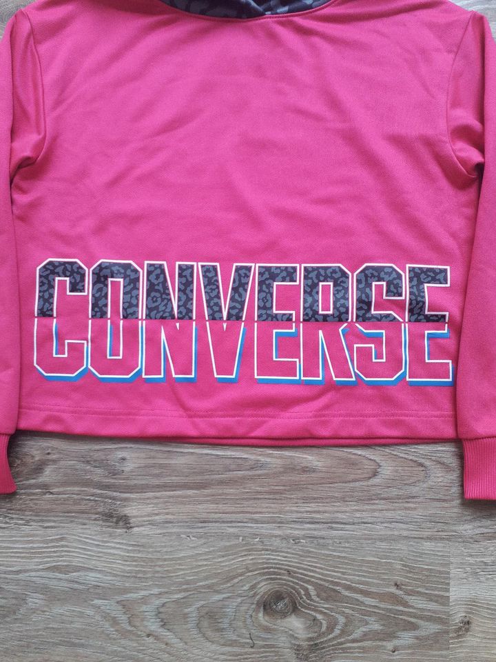 Hoody/Pullover - CONVERSE - Mädchen - 128/134 - pink/grau in Eibenstock