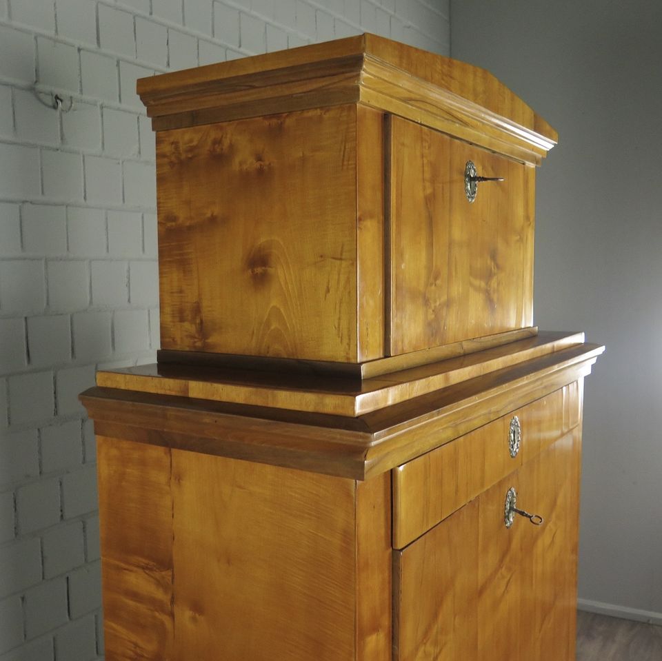 20427 Sekretär Schreibtisch Biedermeier 1840 Kirschbaum Antik in Nordhorn