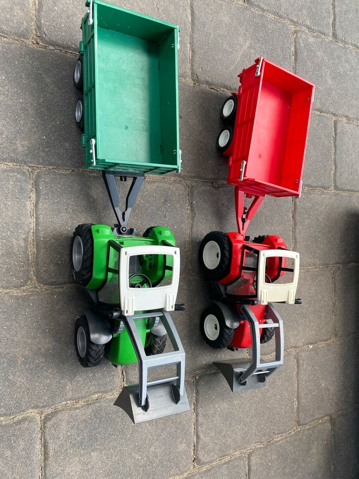 Playmobil Traktor mit Anhänger in Seestermühe
