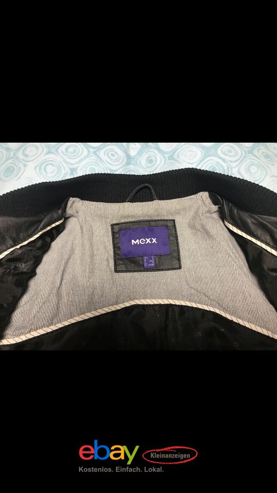 *NEU* Mexx Damen Lederjacke schwarz Größe 40 in Weilrod 