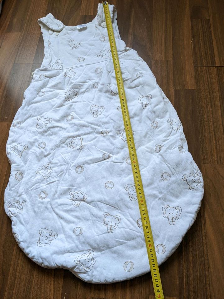 Baby Schlafsack 86, 90 cm warm Winter Elefant weiß rosa gelb Somm in Witten