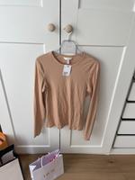 H&M Shirt L beige nude Langarm Basic neu apricot t-shirt top Bayern - Aichach Vorschau