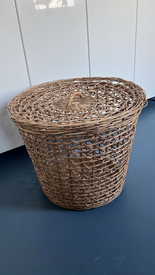 Wäschekorb aus Rattan, Boho in Bad Berka