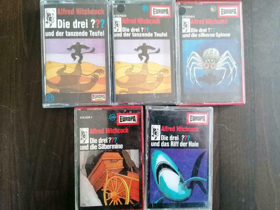 Die 3 ??? Fragezeichen Hörspiel Kassette 5 Folgen in Enge-Sande