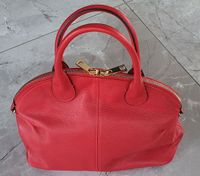 Leder Tasche in Rot / Gold Hessen - Friedberg (Hessen) Vorschau