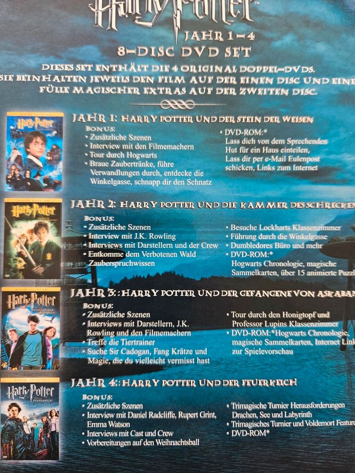 Harry Potter DVD Sammlung Jahr 1-4 in Königsbrunn