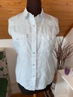 Hellblaue RENÉ LEZARD DENIM House Leinen-Bluse Gr.L 40/42 Hessen - Büdingen Vorschau