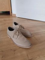 Herren Schuhe Oxmox hellbraun beige Gr.44 Schnüren Rauleder Hessen - Limeshain Vorschau