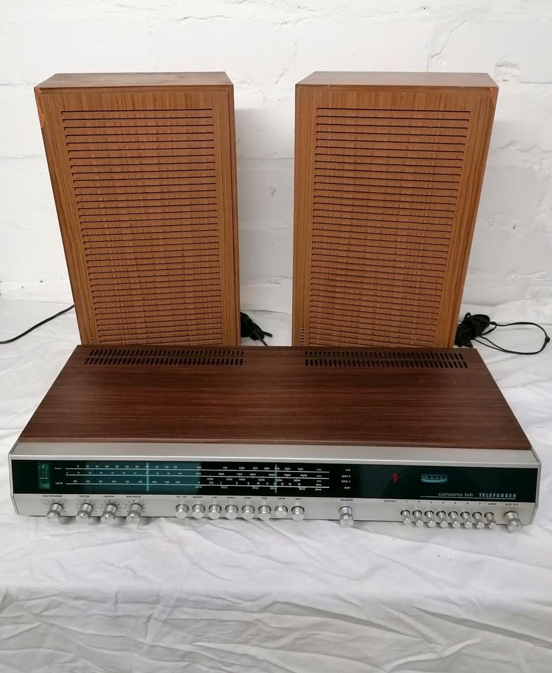 Concerto HiFi 101 Telefunken Stereoanlage mit Boxen 1970er Jahre in Petershagen