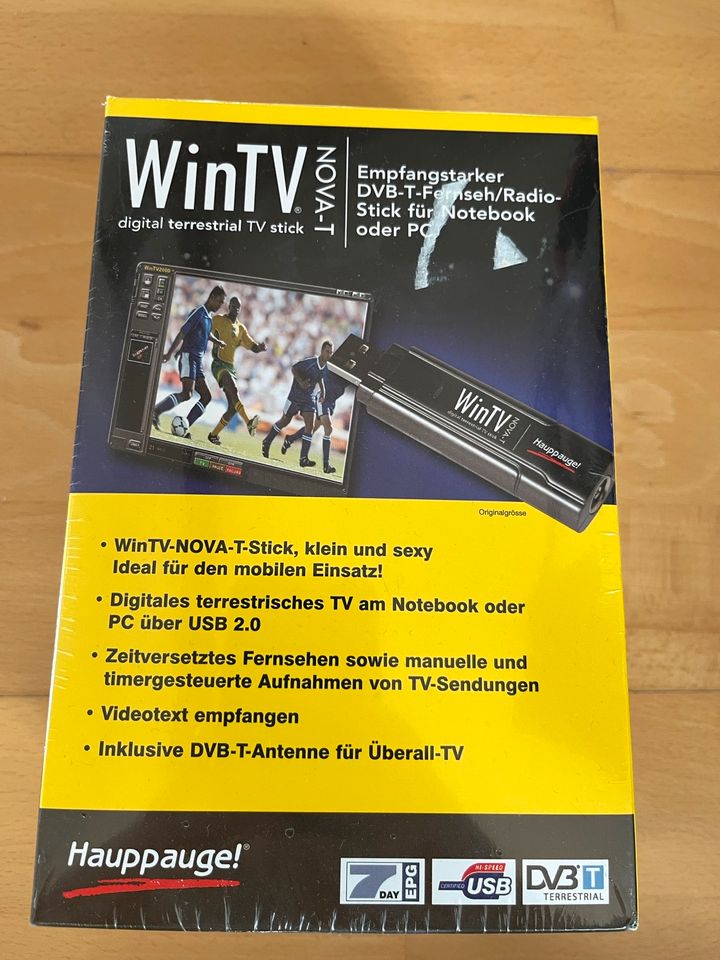 Hauppauge WinTV TV-Stick DVB-T für Laptop, DVB-T-Stick, neu in Dachau