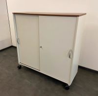 Assmann Büromöbel Sideboard rollbar Schiebetürenschrank braun cre Bayern - Großwallstadt Vorschau