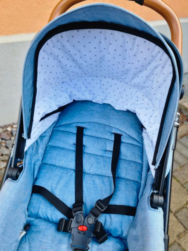 HARTAN Kinderwagen R1 GTS mit Kombitasche, Matratze, Ledergriff in Waldkirch