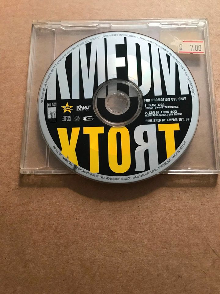 KMFDM – Xtort Promo CD mit nur 2 Tracks EBM Industrial Metal Punk in Neuss