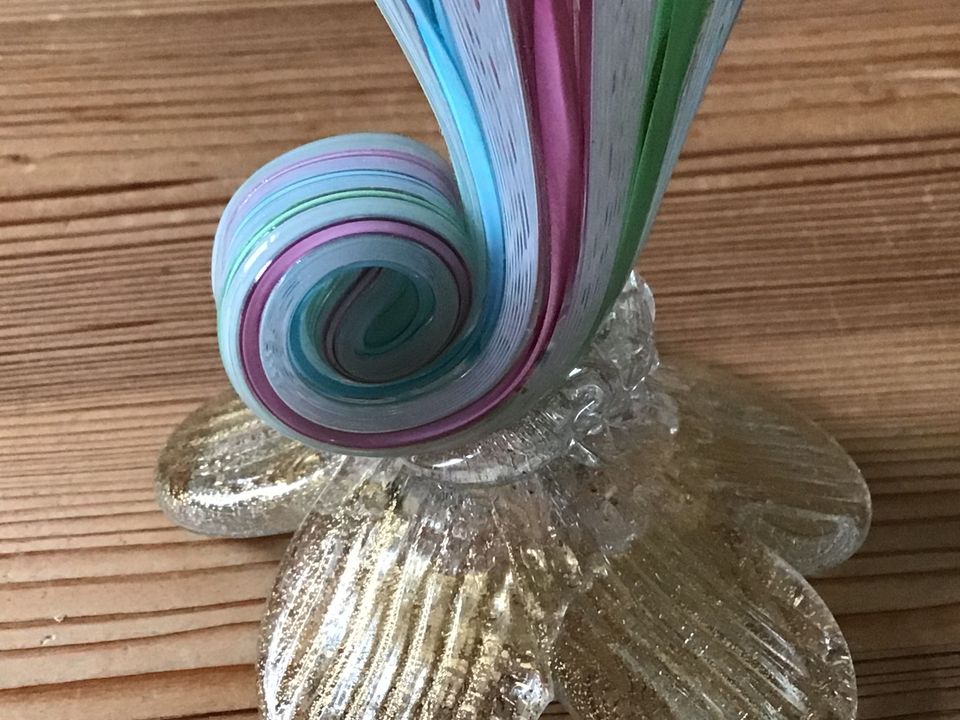 Murano Vase Blüte Zanfirico Fazzoletto 50/60er TOPP in Berlin